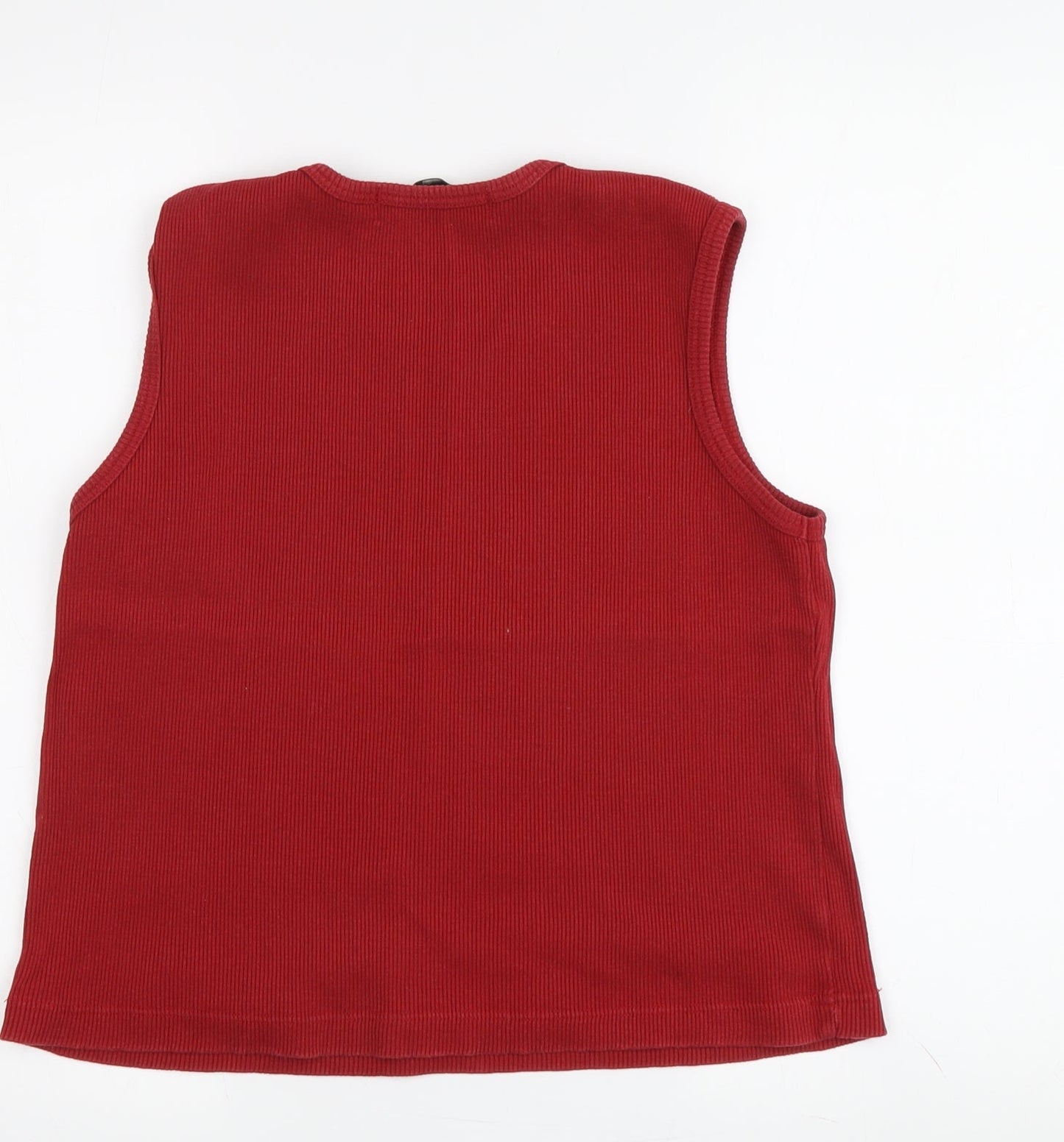 Cotton Traders Women's Red Tank - Medium