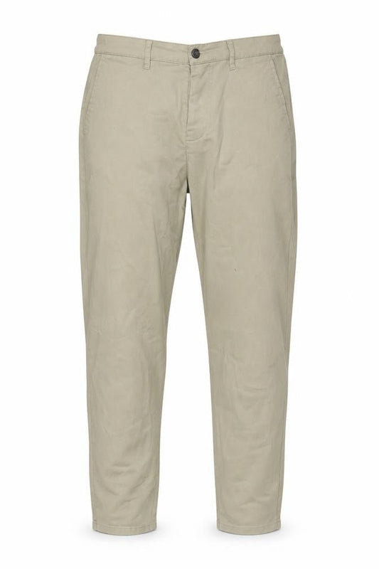 Front view of ASOS Design Men's Beige Chino Trousers, size L
