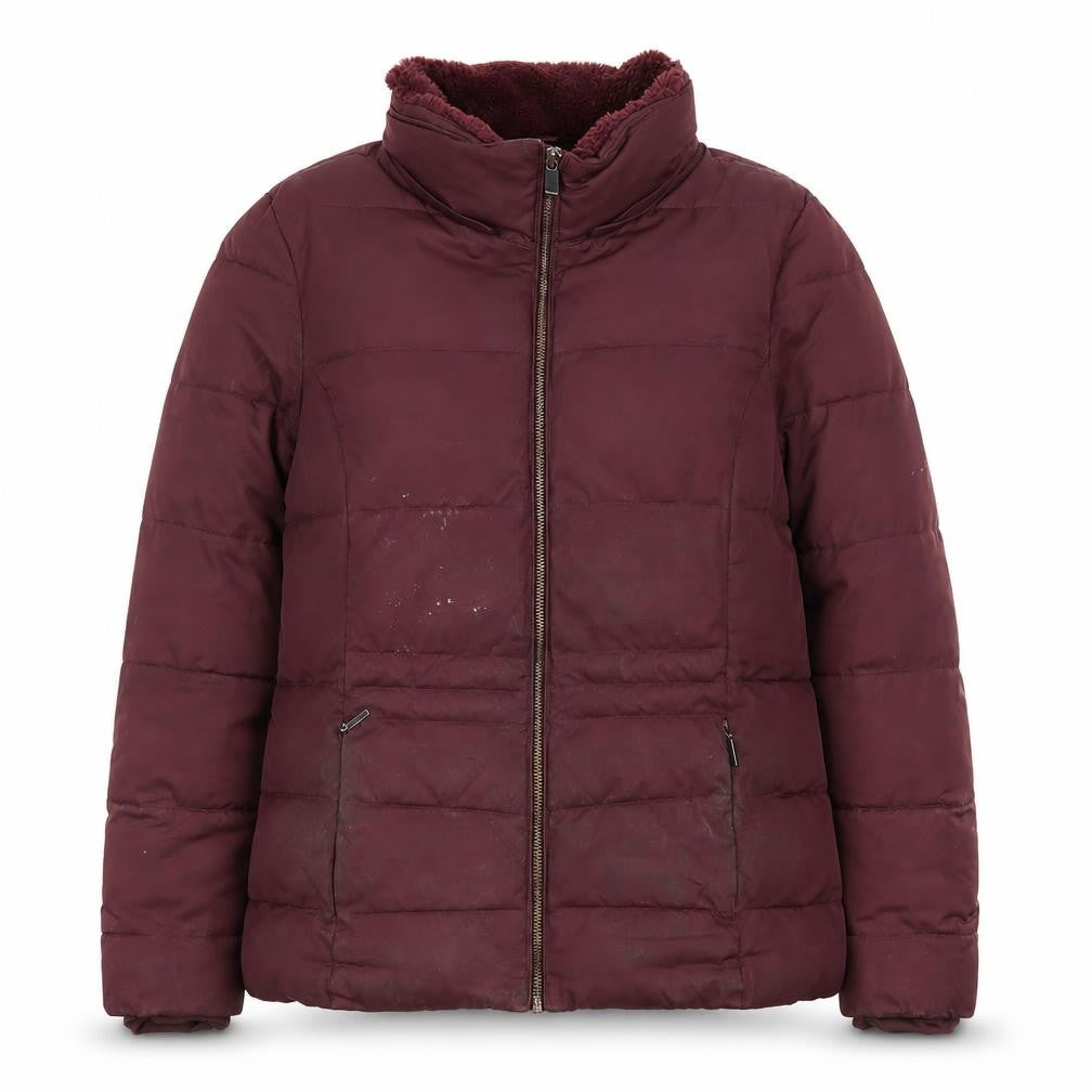 Marks and Spencer Women's Red Puffer Jacket Size 8