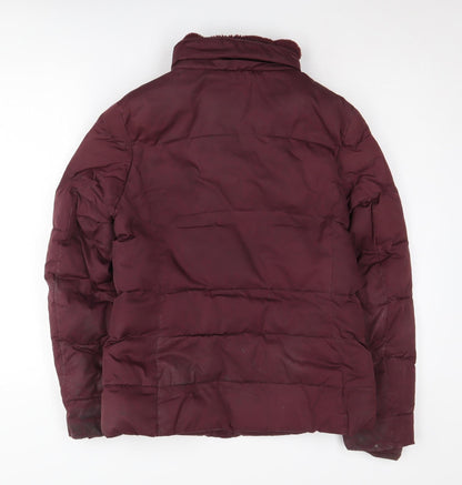 Marks & Spencer Women's Red Puffer Jacket Size 8