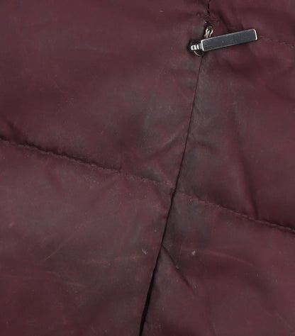 Marks & Spencer Women's Red Puffer Jacket Size 8