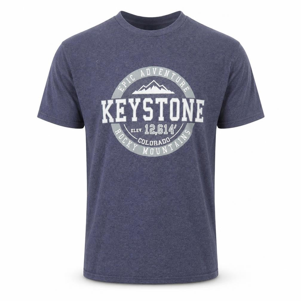 Delta Blue Outdoor Graphic Print T-Shirt - Small