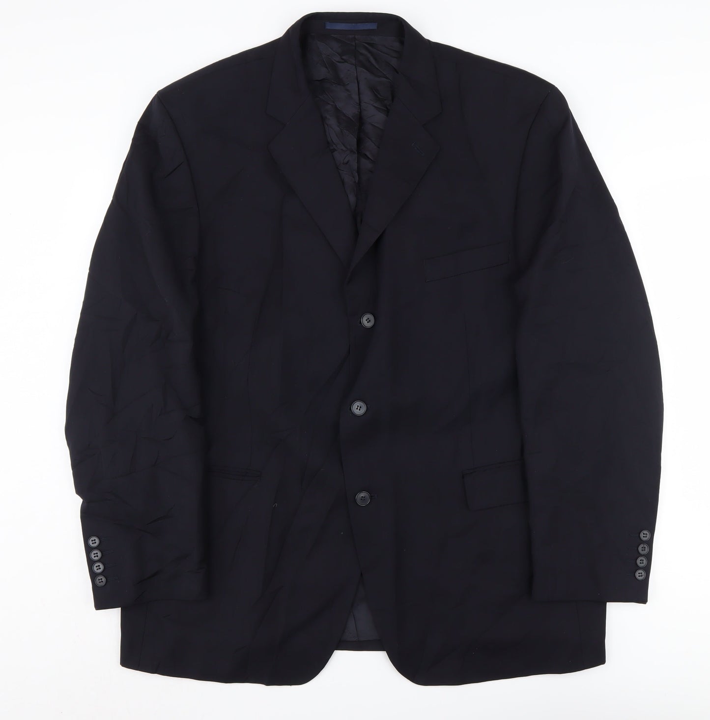Pierre Cardin Men's Black Blazer, Size 46, Regular Fit