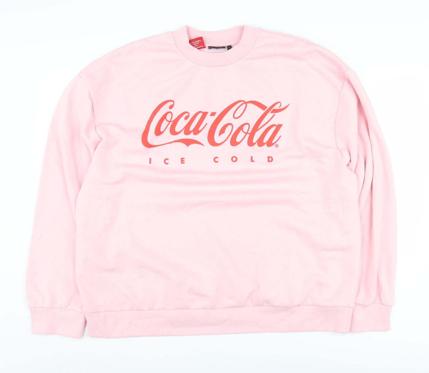 ASOS Design Women’s Pink Logo Pullover Sweatshirt M