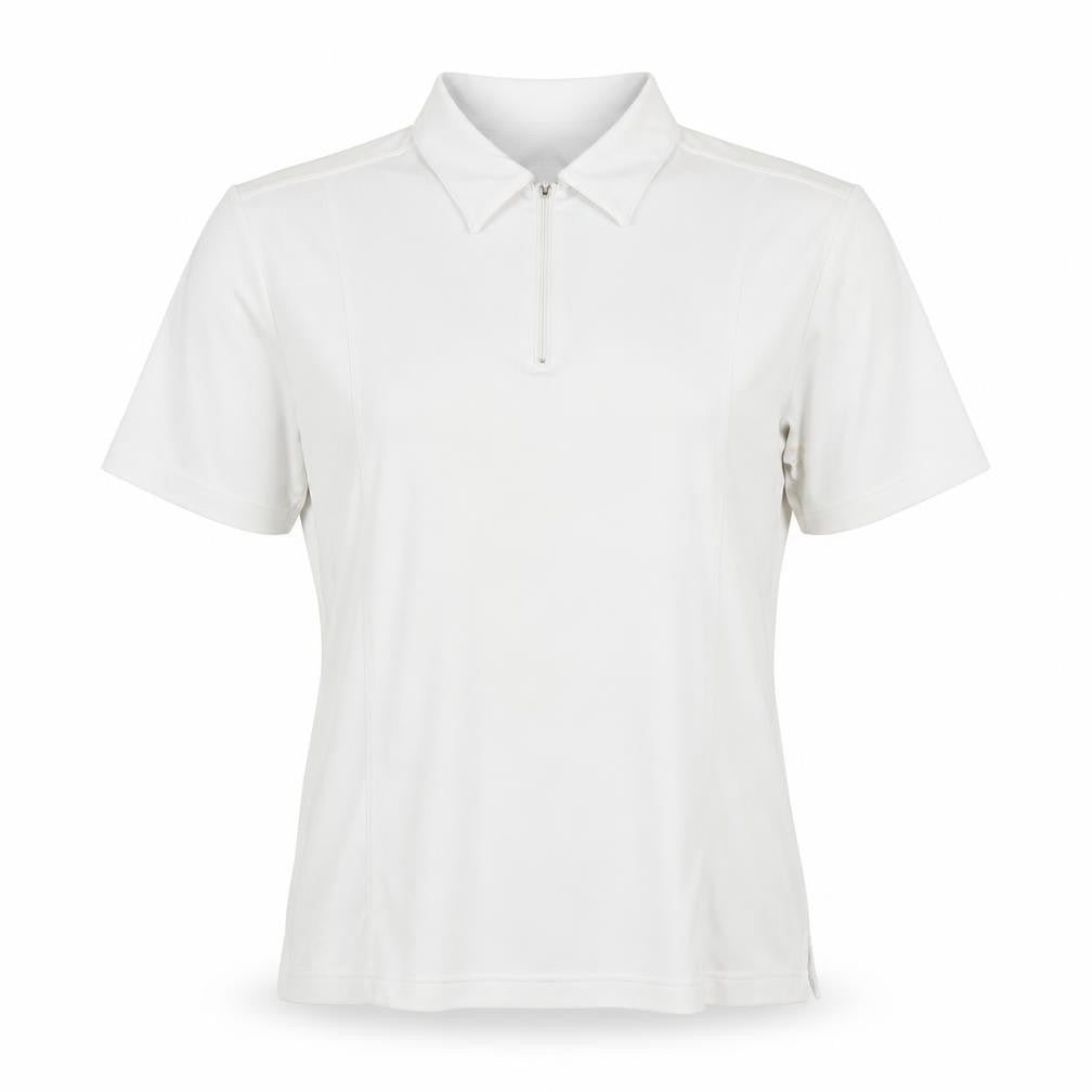 Emsmorn Women's White Polo Top Size 16 Regular Fit