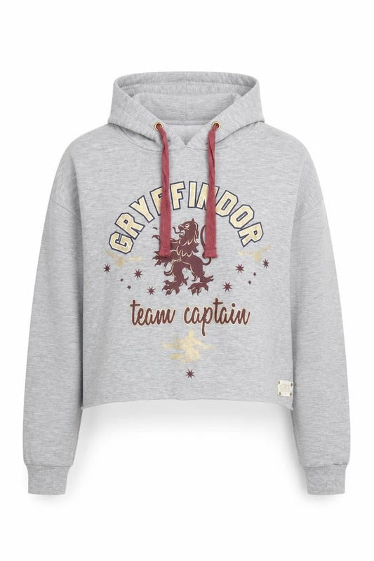 Harry Potter Women's Grey Hoodie, Large, Gryffindor Themed 14-16