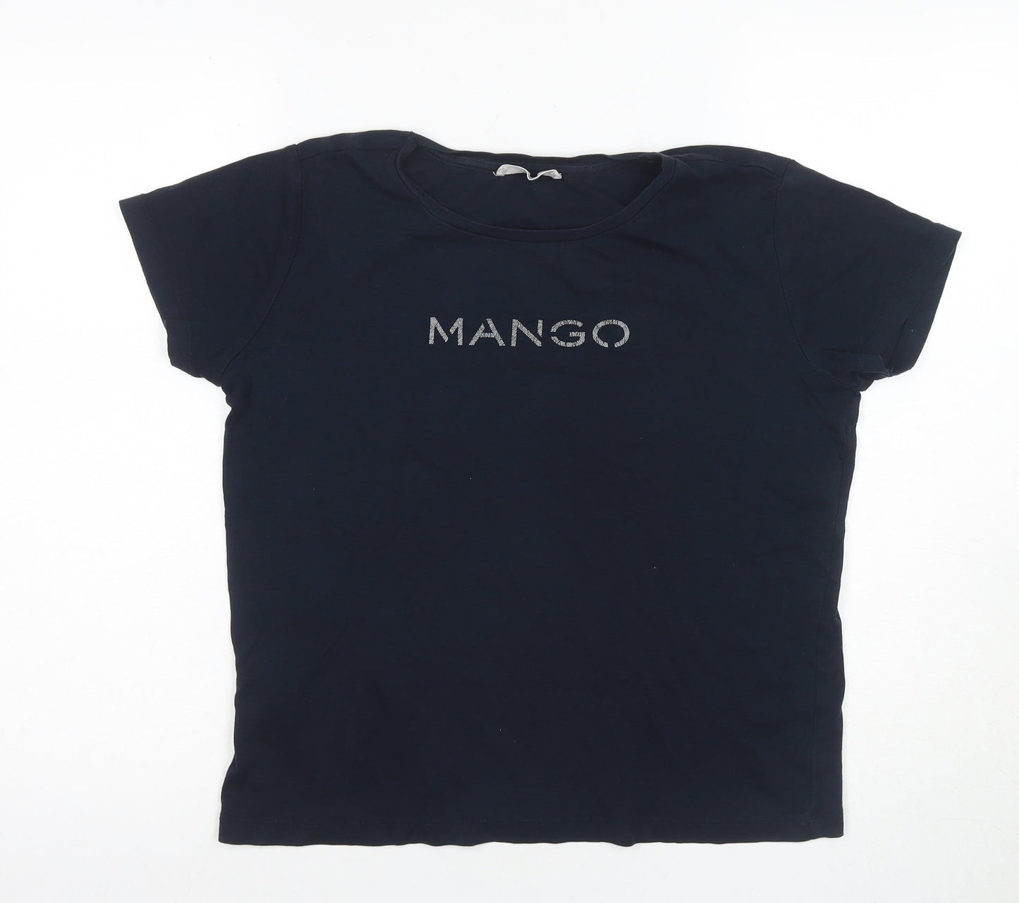 MNG Women’s Black XL Basic Crew Neck T-Shirt
