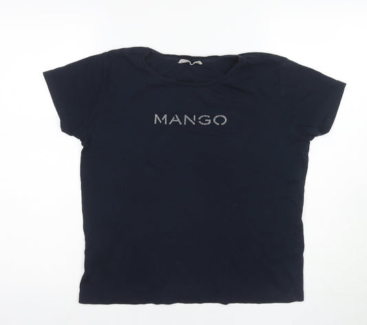 MNG Women’s Black XL Basic Crew Neck T-Shirt
