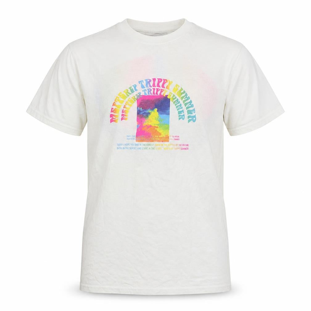 MSFTS REP Men's S Multicolour Trippy Summer T-Shirt