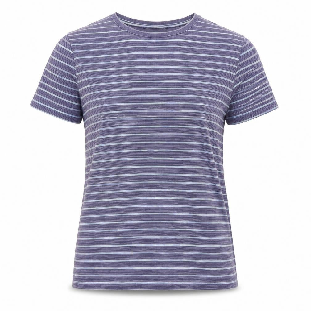 Luciano Women's Blue Striped T-Shirt Size S