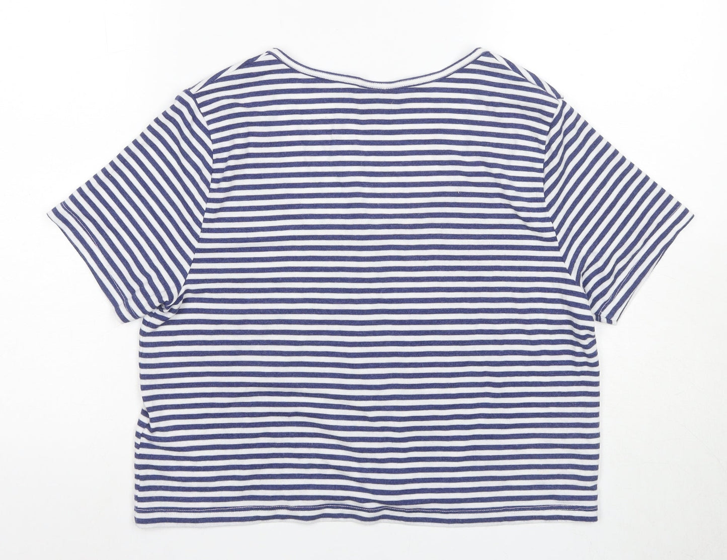 Topshop Women's Multicoloured Cropped T-Shirt UK 16