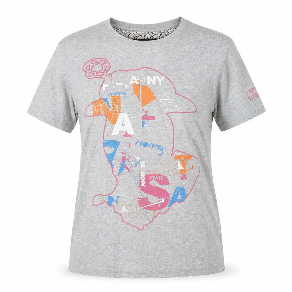 Nanny State Grey Graphic T-Shirt Medium Unisex Casual
