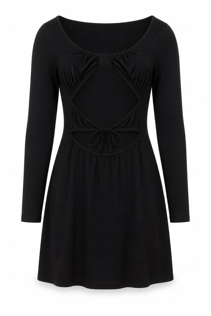 Shekou Women's Black Bodycon Dress - Small Size