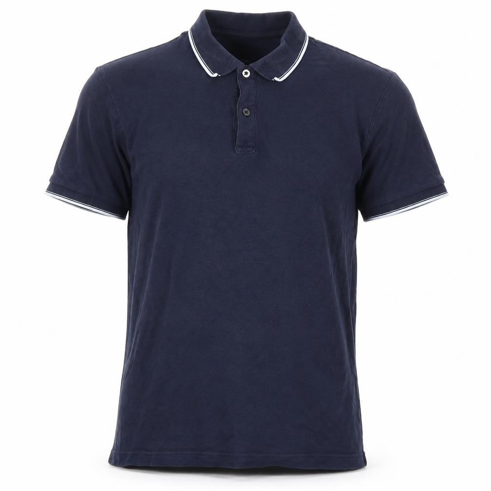 Marks & Spencer Men's Blue Polo Shirt M, Regular Fit