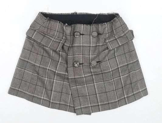 Zara Women's Grey Check Pencil Skirt, Size S