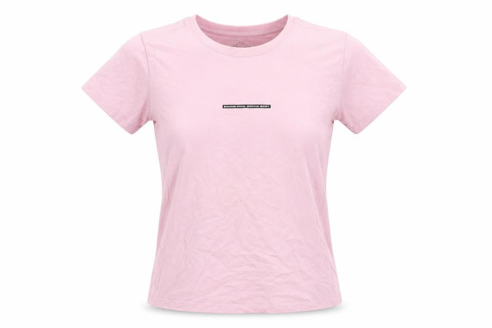 Asics Women's Pink Crew Neck T-Shirt - Size S