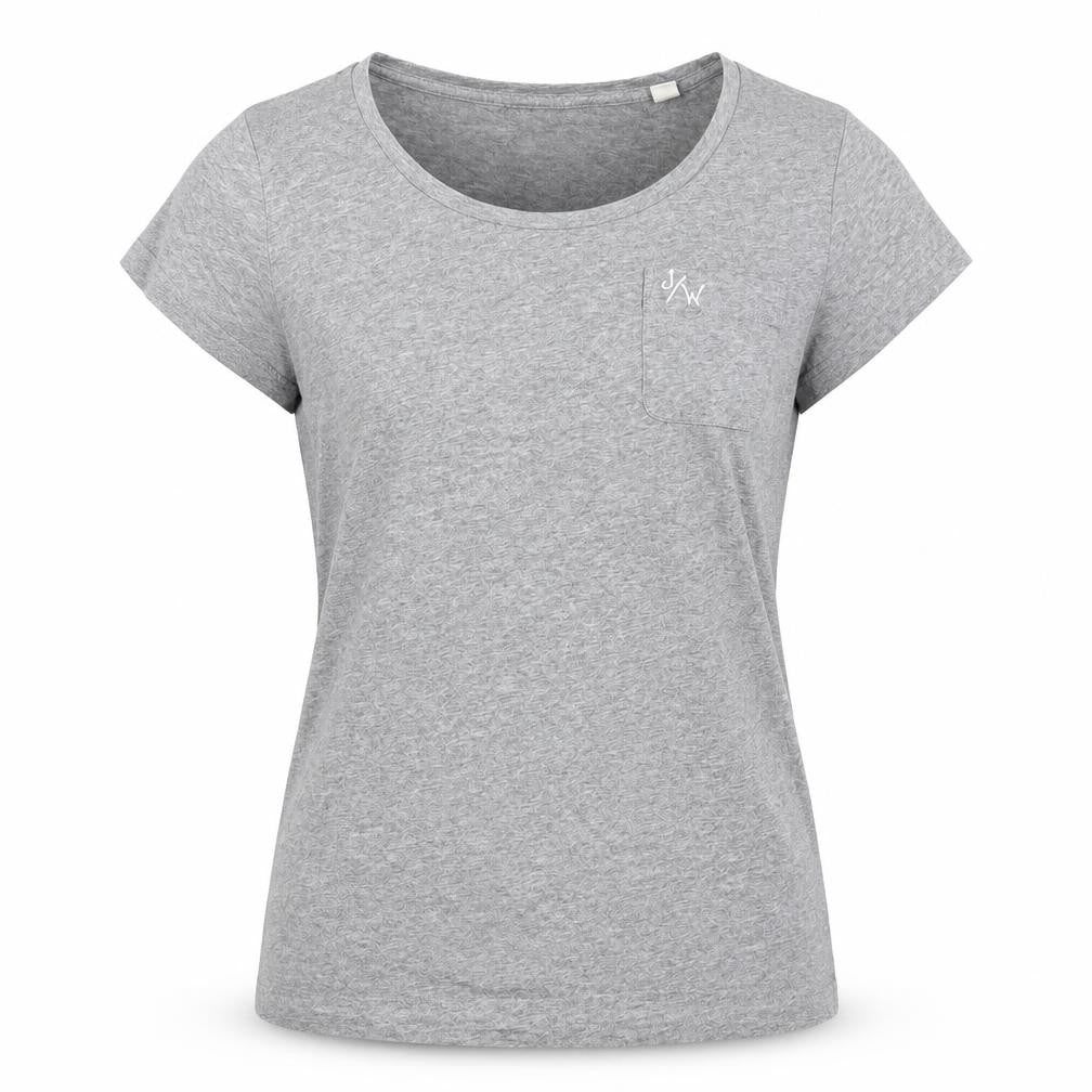 Jack Wills Grey Women's T-Shirt Size 2 Regular Fit