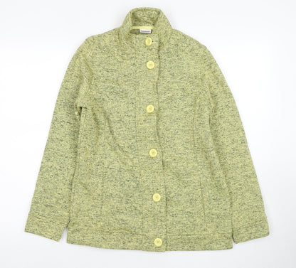 Damart Women's Green Button Knit Jacket S