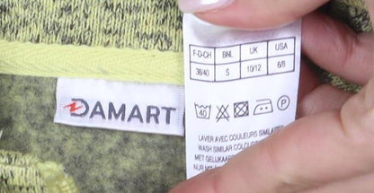 Damart Women's Green Button Knit Jacket S