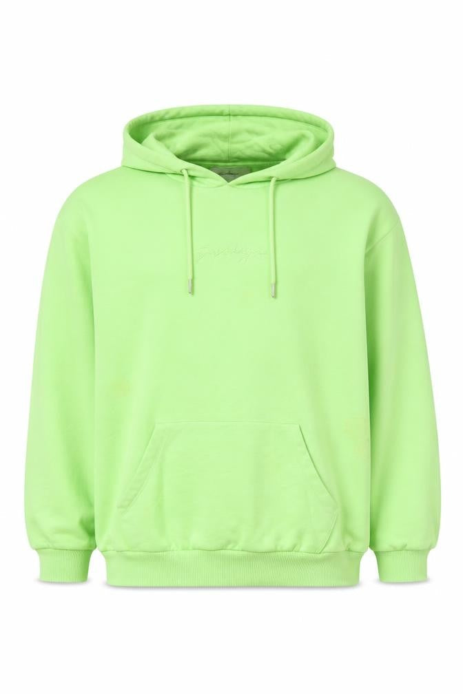 Hype Green Pullover Hoodie, Unisex, Size 14, Logo Accent