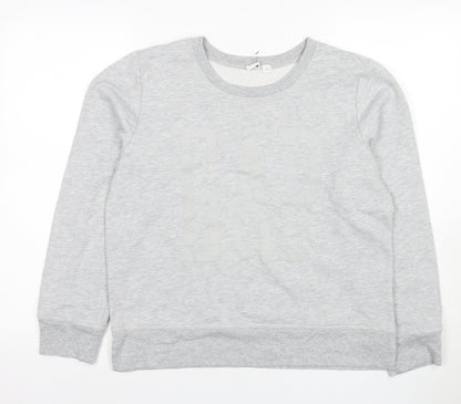 Gap Women's Grey Pullover Sweatshirt M