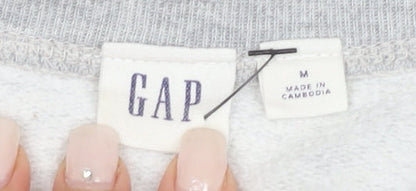Gap Women's Grey Pullover Sweatshirt M