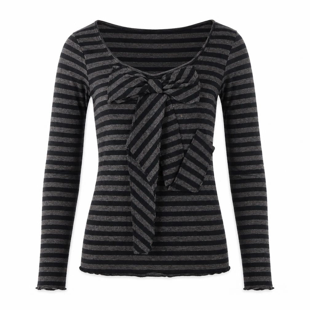 Zara Collection Women's Black Striped T-Shirt Size S