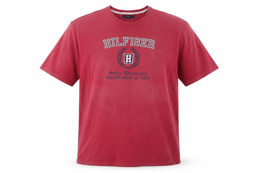 Tommy Hilfiger Men's Red 2XL University T-Shirt