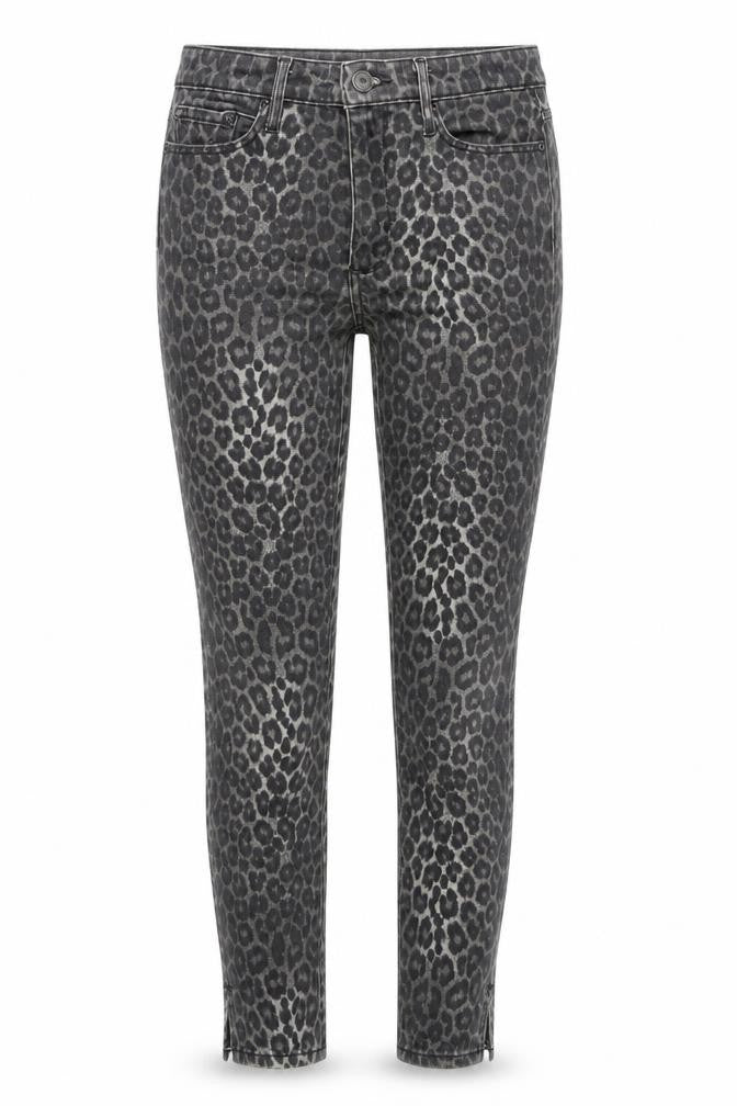 Black Orchid Women's Grey Skinny Jeans 25 - Animal Print Style