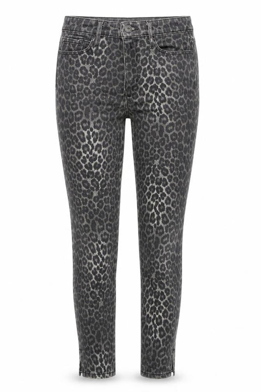 Black Orchid Women's Grey Skinny Jeans 25 - Animal Print Style