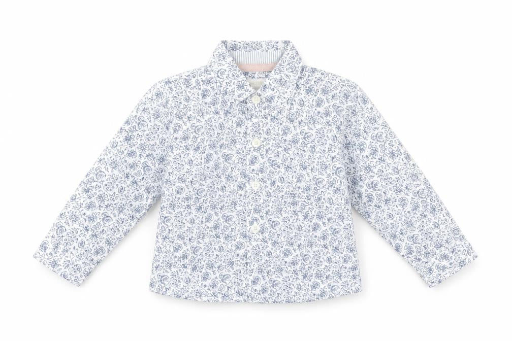 Monsoon Unisex Baby Floral Long Sleeve Button-Up Shirt 12-18 Months