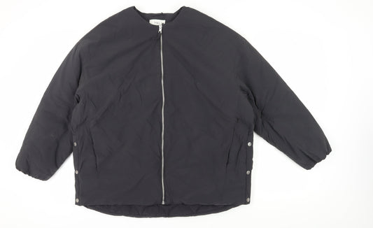 Marks and Spencer Women's Grey Basic Jacket L Full Zip