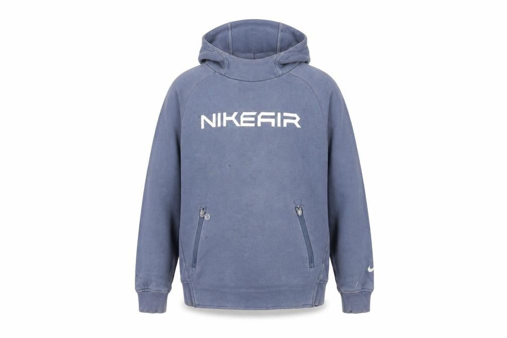 Nike Boys Blue Pullover Hoodie Mid Size Graphic Print