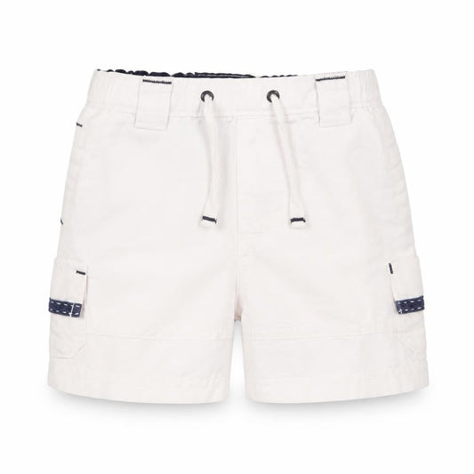 Baby Gap Unisex Baby White Cargo Shorts 6-12 Months