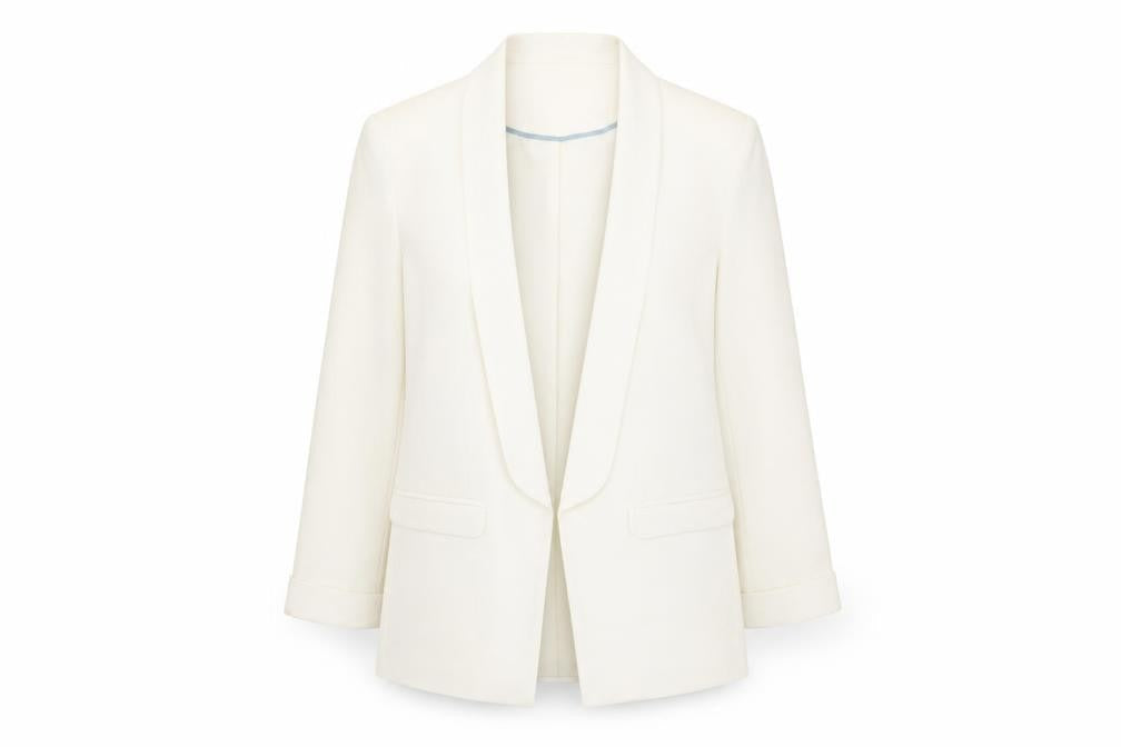 Miss Selfridge Women's White Tuxedo Blazer Size 10
