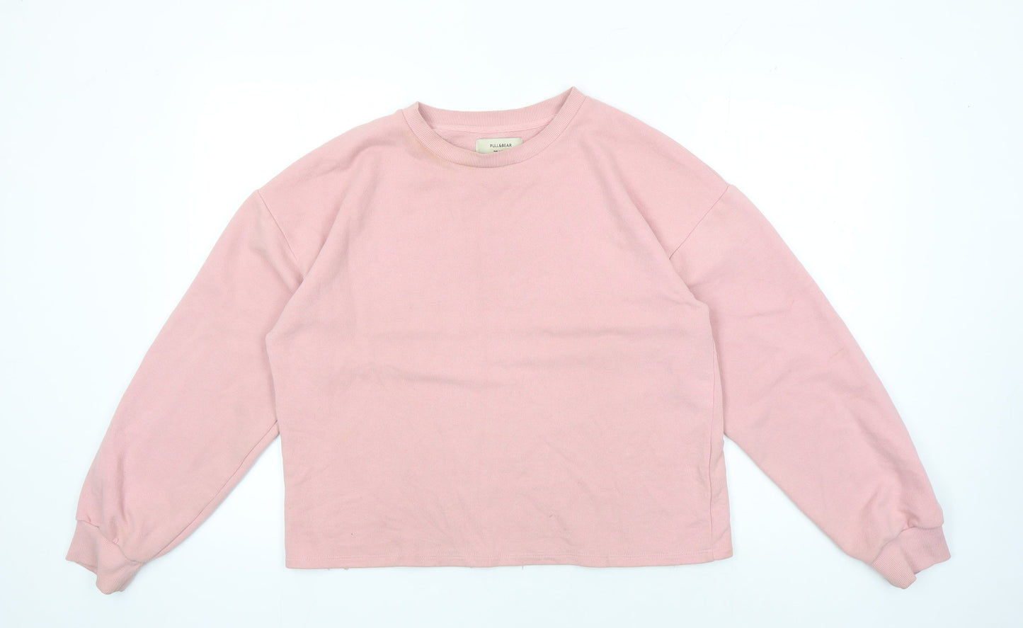 Pull&Bear Women's Pink Crew Neck Sweatshirt, Size M