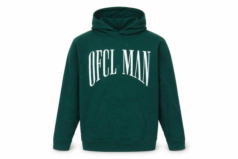 boohooMAN Green Pullover Hoodie Men's S