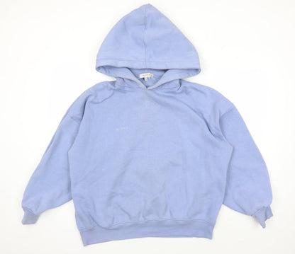 RE_STYLD Mens Blue Pullover Hoodie S