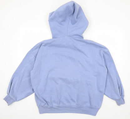 RE_STYLD Mens Blue Pullover Hoodie S