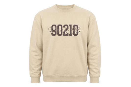 boohoo Men's Beige M Graphic Print Pullover Sweatshirt