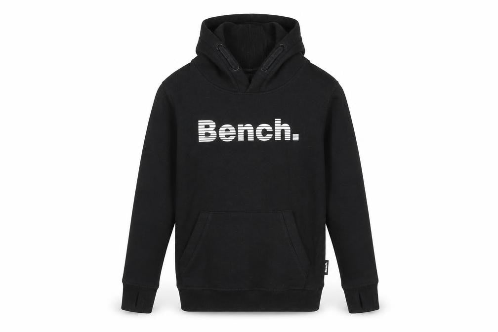 Bench Boys Black Pullover Hoodie 9-10 Years - Stylish & Comfortable