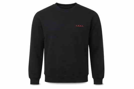 C.Z.D.B Men's L Black Pullover Art Sweater