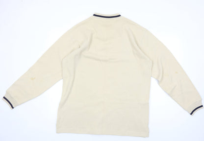 Next Men's Beige V-Neck Pullover Jumper - Size L