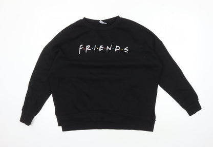 F.R.I.E.N.D.S Black Women's Pullover Sweatshirt S