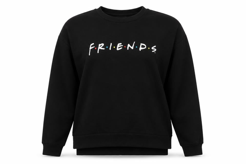F.R.I.E.N.D.S Black Women's Pullover Sweatshirt S