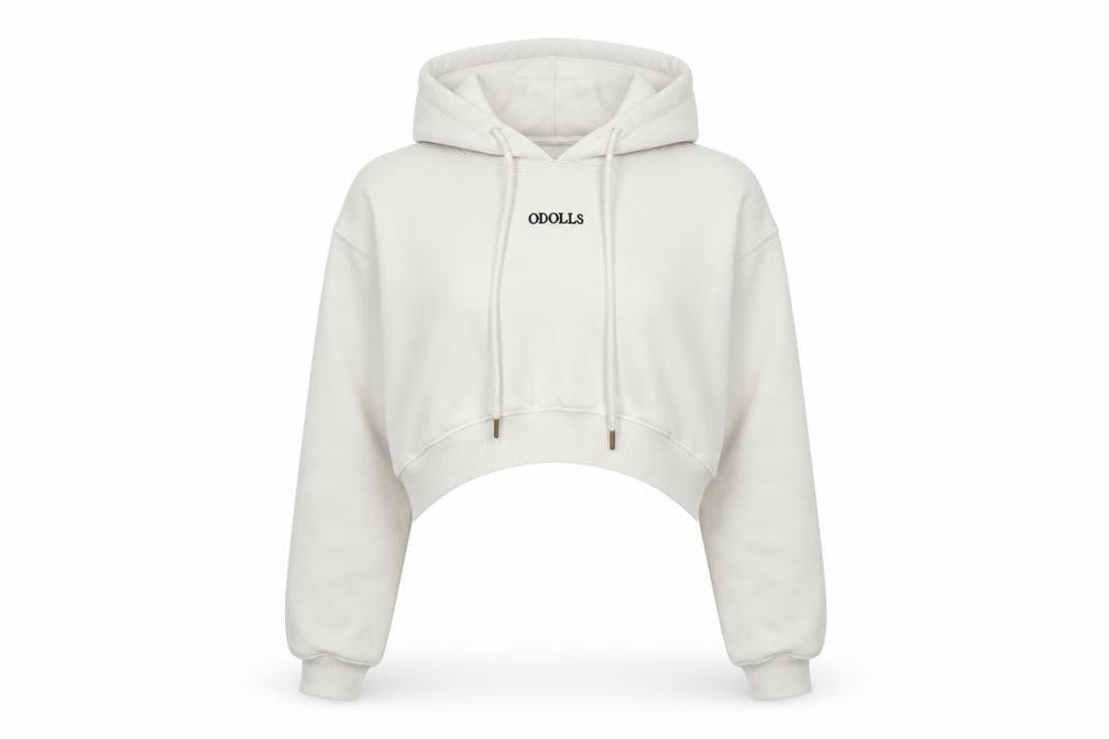 ODOLLS Women's White Hoodie Size 8 with Logo