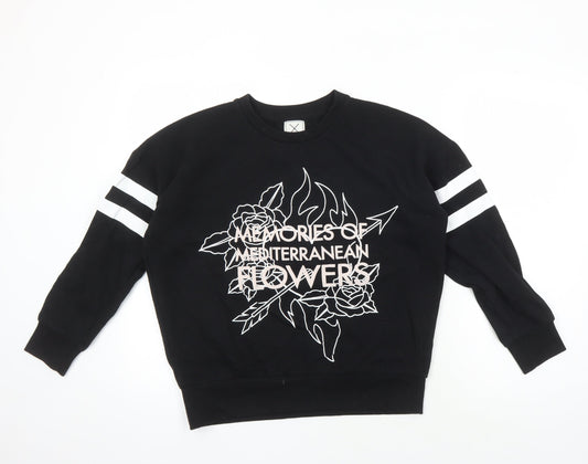 Each x Other Black Graphic Pullover Sweatshirt S