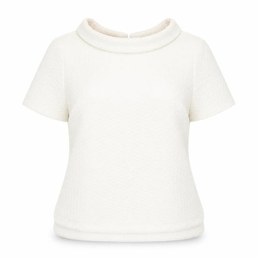 Boden Women's Ivory Collared Blouse Size 16