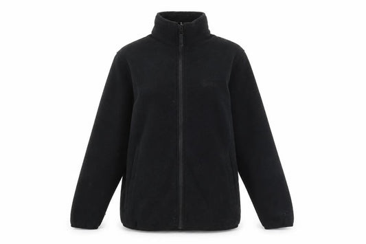 Front view of Hi Gear Women's Black Fleece Jacket, size 10