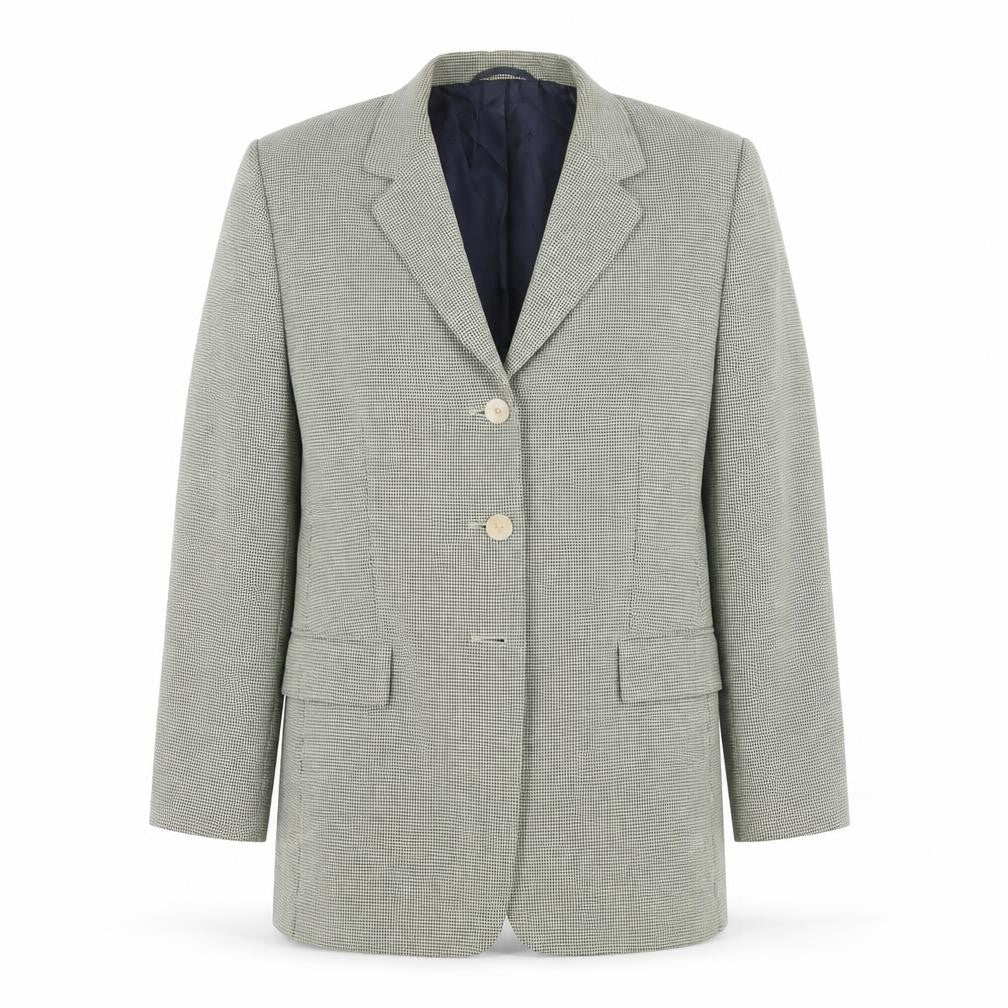 Gerry Weber Women's Checked Grey Blazer, Size 42